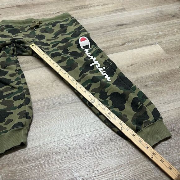 Champion A Bathing Ape Bape Green 1st Camo Sweatpants SIZE: Large - Picture 2 of 10